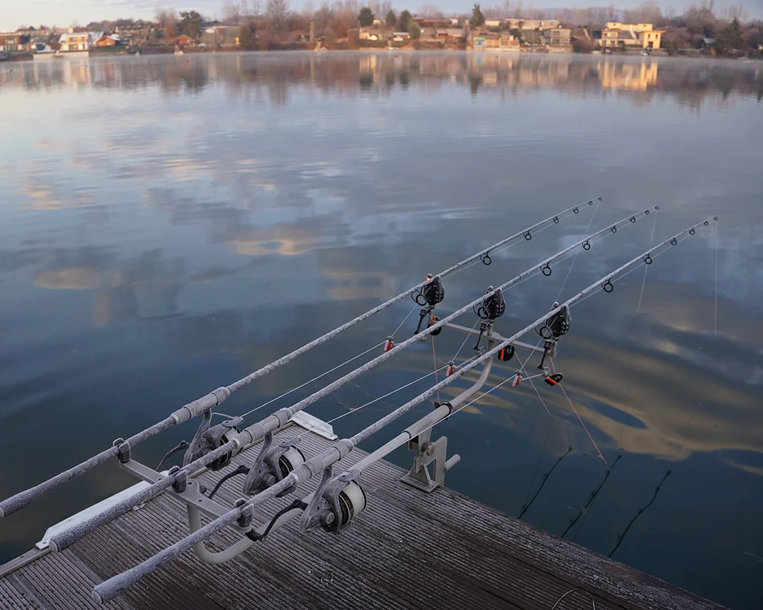 Rod Pod im Winter