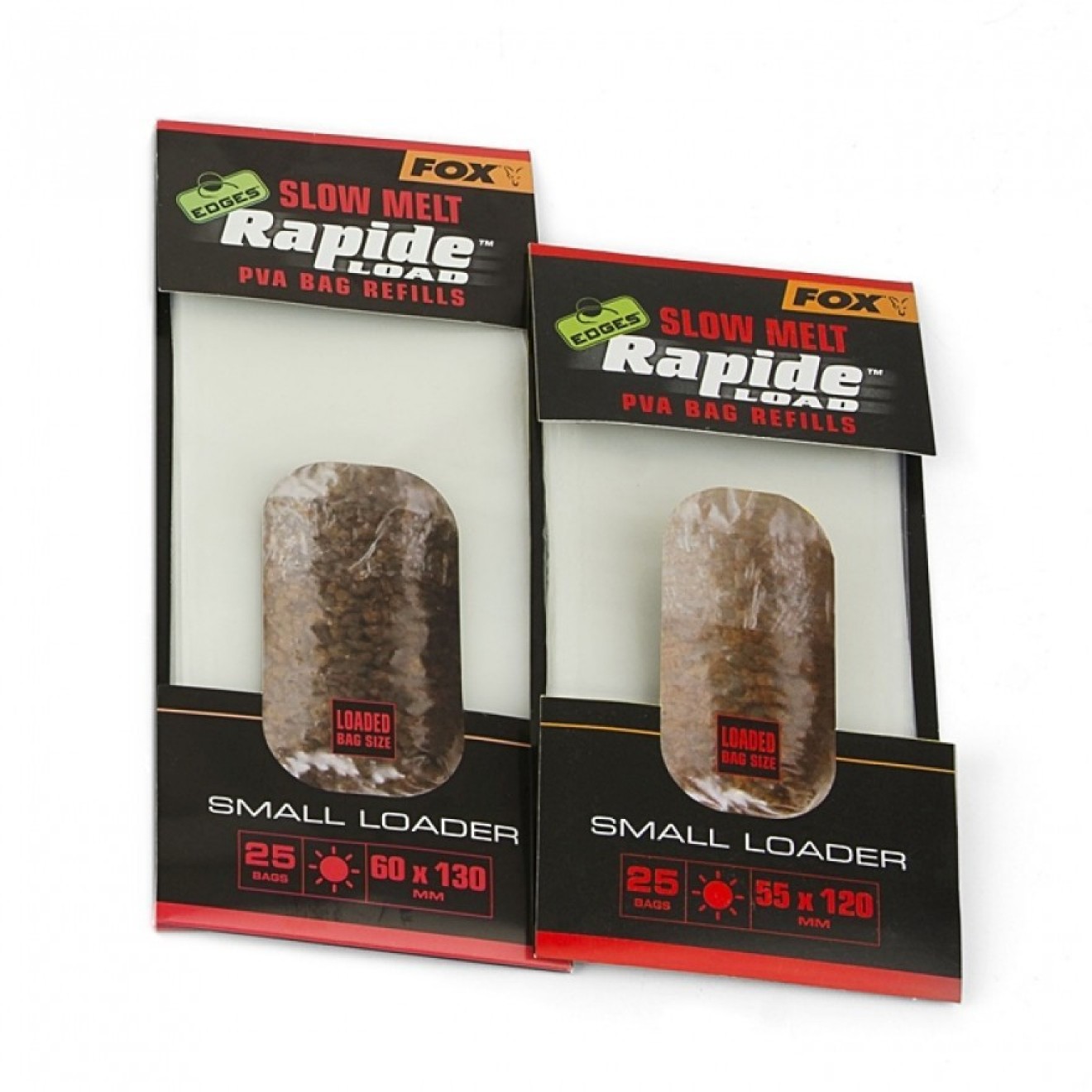 Fox Edges Rapide Refills Fast Melt - Sacchetti in PVA, Dimensioni: 60 x 130 mm, 25 Pezzi