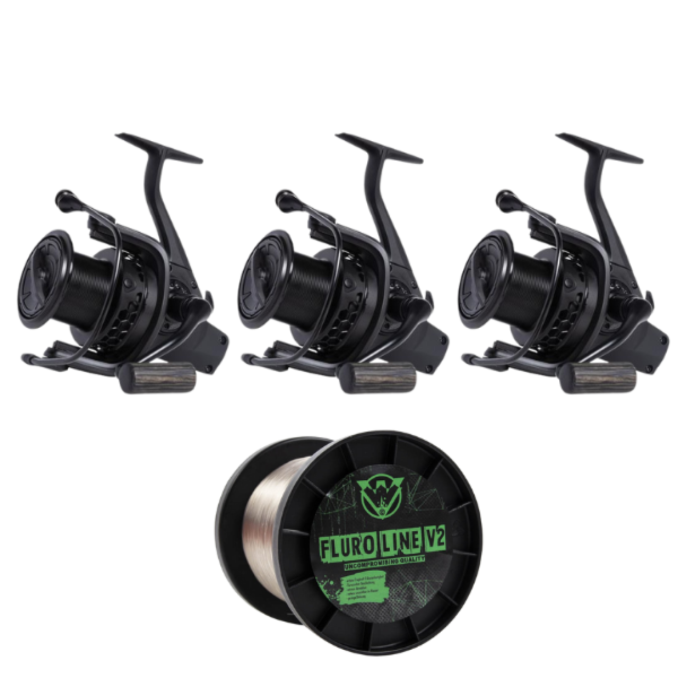 Nash Scope GTL 8000 3Stk. mit Watercraft Fluro Line V2 Platin ...