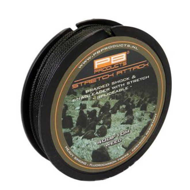PB Products Stretch Attack Shockleader 40lb Weed 10m