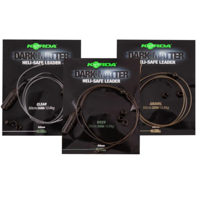 Korda Dark Matter Leader Heli Safe 40lb 1m