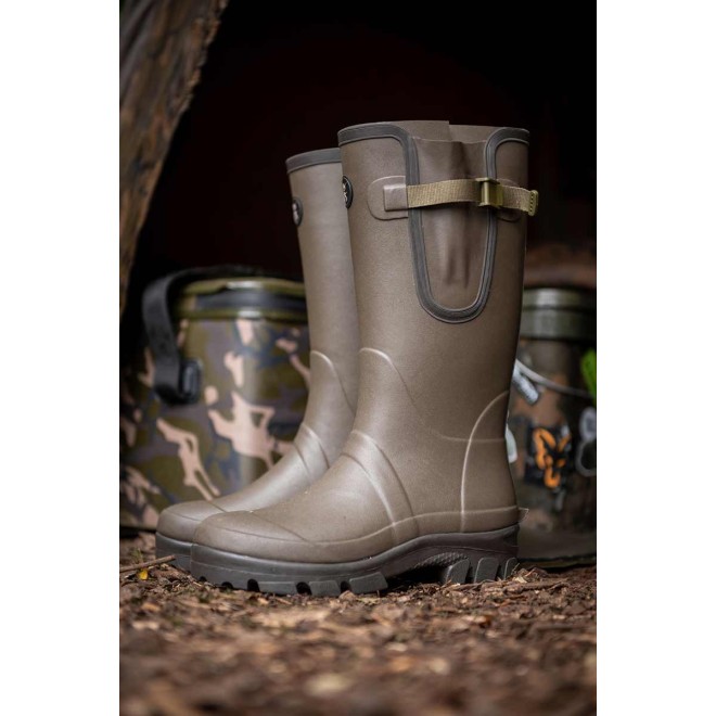 Fox Camo Neoprene Lined Camo/Khaki Rubber Boots
