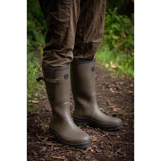 Fox Camo Neoprene Lined Camo/Khaki Rubber Boots