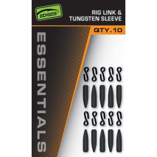 Fox Edges Rig Link e manicotto in tungsteno