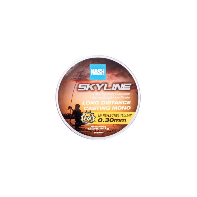 Nash Highline Mono UV Yellow 1000m