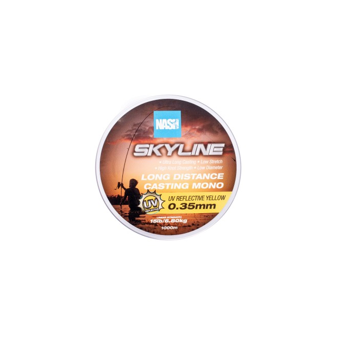 Nash Highline Mono UV Yellow 1000m