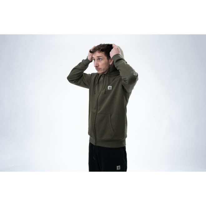 Nash Make It Happen Badge Zipped Hoody Green