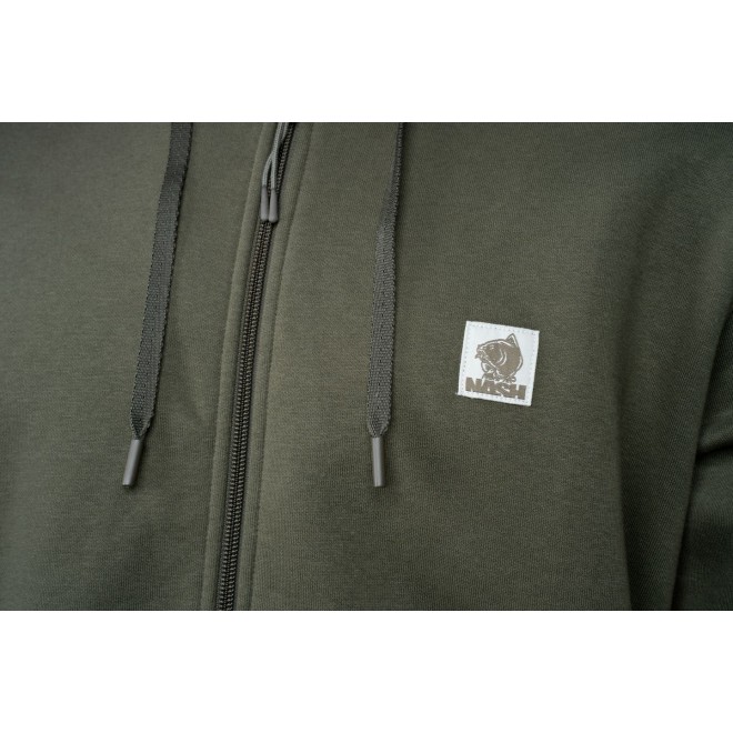 Nash Make It Happen Badge Zipped Hoody Green
