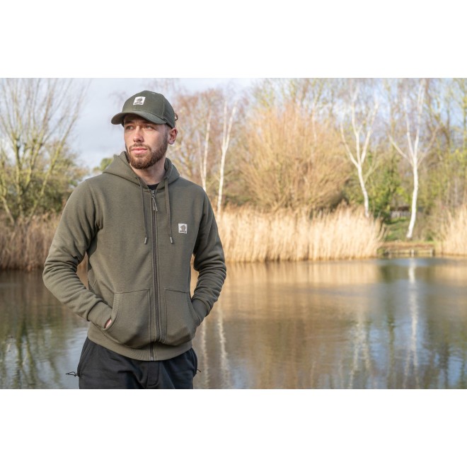 Nash Make It Happen Badge Zipped Hoody Green