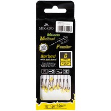Mikado Feeder Rig with Bait Rubber Hakengr.10 0,12mm 10cm 8Stk.