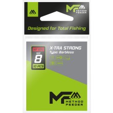 Mikado Method Feeder Hook X-TRA Strong senza ardiglione&nbsp;/&nbsp;Mikado Method Feeder Hook X-TRA Strong Barbless Taglia 8