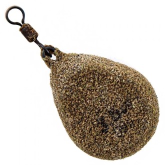 Korda Blei Texture-Coated Flat Pear Swivel Lead&nbsp;/&nbsp;Korda Blei Texture-Coated Flat Pear Swivel Lead 2,5oz/70g