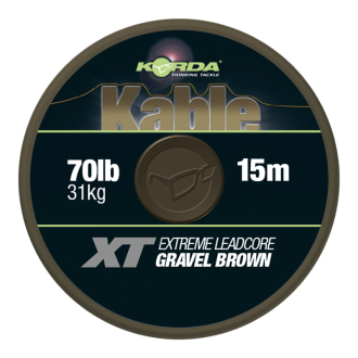 Korda Kable XT Extreme Leadcore 70lb Gravel brown