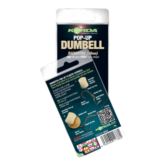 Korda Pop Up Dumbell 8 mm&nbsp;/&nbsp;Korda Pop Up Dumbell Banoffee bianco 8 mm