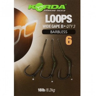 Korda Loop Rigs Wide Gape B&nbsp;/&nbsp;Korda Loop Rigs Wide Gape B Gr.6 18lb