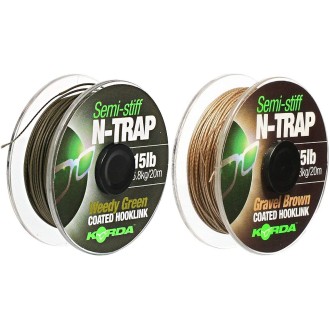 Korda N-Trap Semi Stiff&nbsp;/&nbsp;Korda N-Trap Semi Stiff gravel brown 15lb 6,8kg