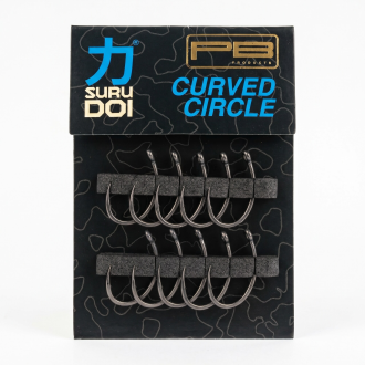 PB Products SURUDOI Curved Circle Hook PTFE, 10-pack, Size 4